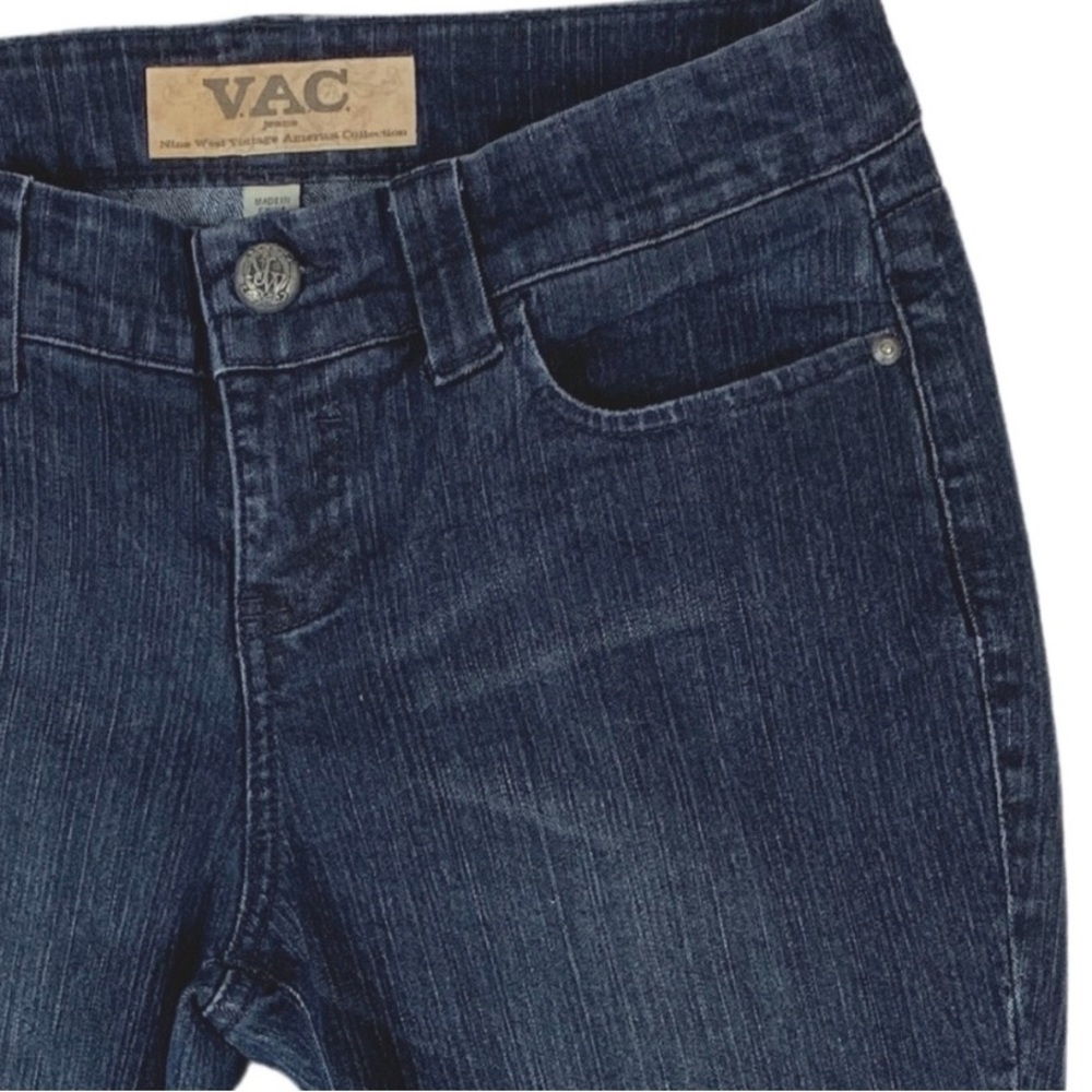 Nine West VAC Dark Wash Jeans Vintage America Collection Comfort Fit size 8 - Picture 5 of 13
